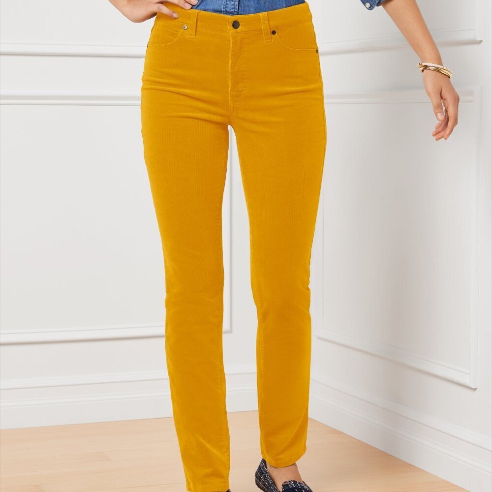 Talbots Curvy Fit Stretch Corduroy Pants Size 10P Petites NWT